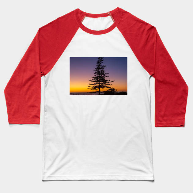 Namibia. Swakopmund. Tree. Sunset. Baseball T-Shirt by vadim19